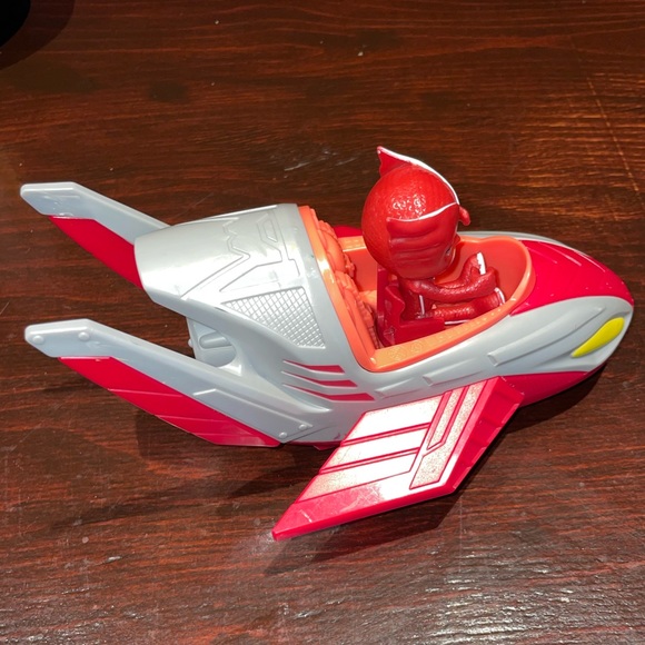 PJ Masks Save The Sky Owl Glider Ship Vehicle Owlette Figure Just Play Frog Box - Picture 6 of 6